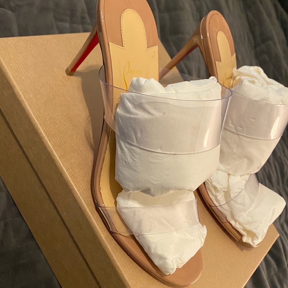 Christian Louboutin Just nothing pvc mule sandal